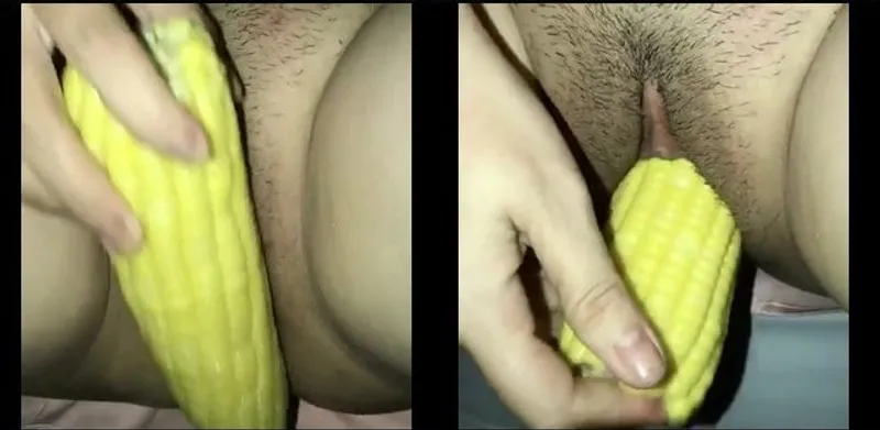 Dam dang quá em thủ dâm với bắp