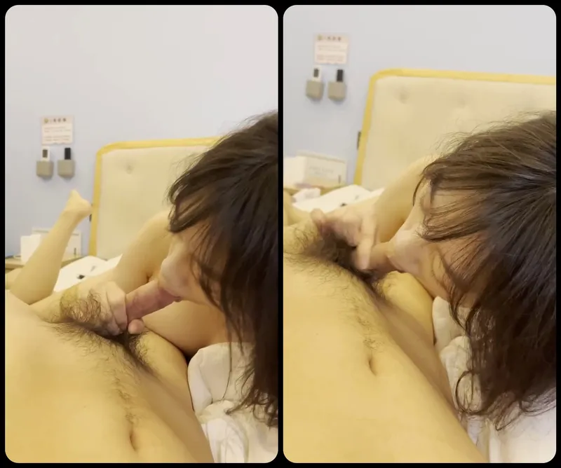 Bạn gái ngoan mút láp chuối bự của anh