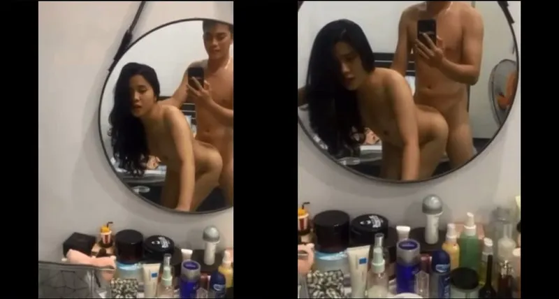 Trả bài nữ học sinh xinh như hoa trước gương